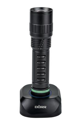 LED Zoom Taschenlampe SCL-18042 mit Ladestation | Dörr GmbH